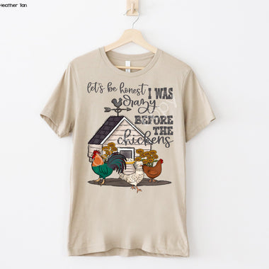 Crazy Before Chickens Screen Print High Heat Transfer U47