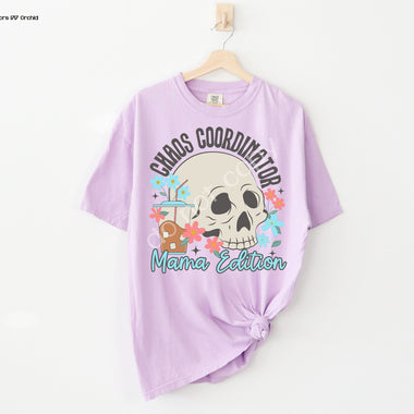 Chaos Coordinator Skull Screen Print High Heat Transfer Q113