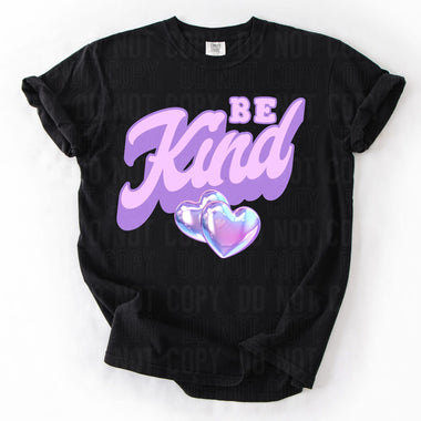 Be Kind Foil Heart DTF Transfer