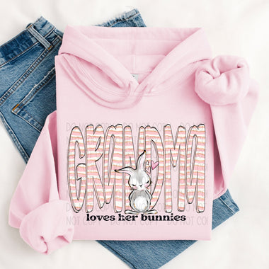 Grandma Loves Her Bunnies DTF Transfer