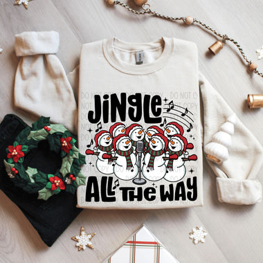 Jingle All The Way DTF Transfer