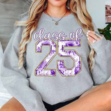 Class of ‘25 Purple DTF Transfer