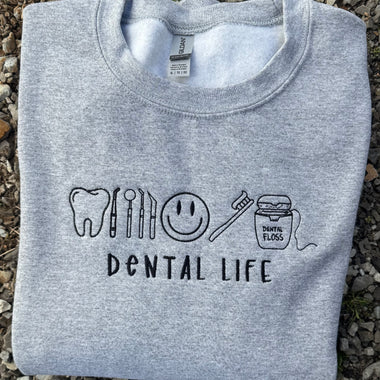 Dental Life Wholesale Embroidered Sweatshirt