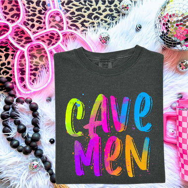 Cavemen Neon Mascot DTF Transfer (S&G)