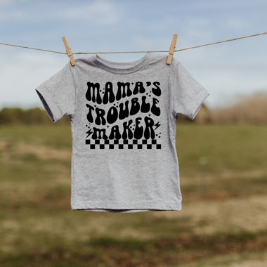 Mama Trouble Maker Toddler Screen Print Transfer A4