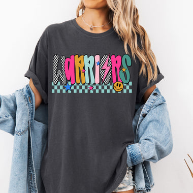 Warriors Mix Print Preppy Mascot DTF Transfer