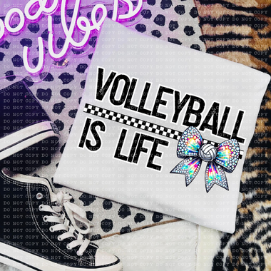 Volleyball is Life DTF Transfer