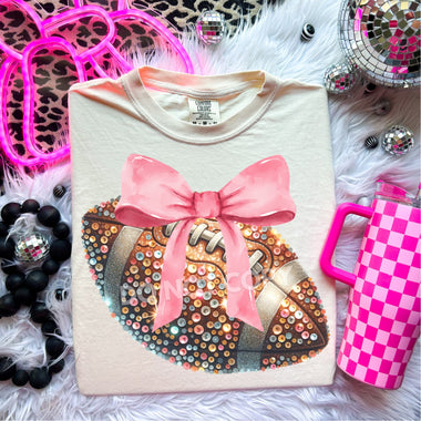 Jewel Bow Football Wholesale Tee