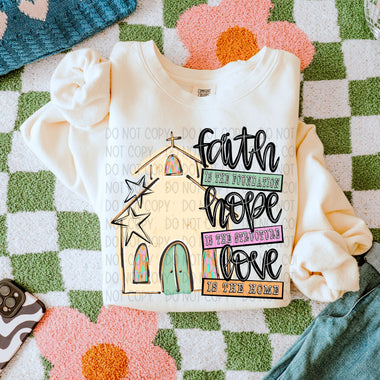 Faith Hope and Love DTF Transfer