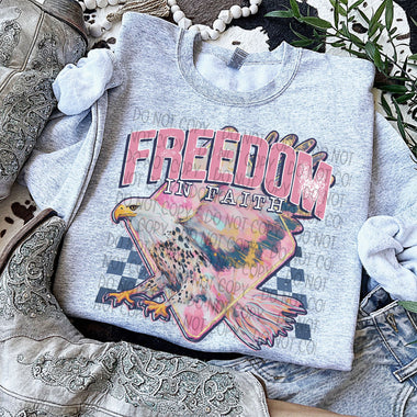 Freedom in Faith DTF Transfer