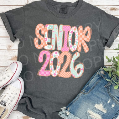 Senior Word Art 2026 DTF Transfer