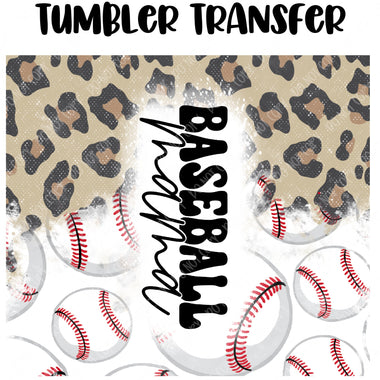 Baseball Mama Tumbler Seamless Sublimation Transfer