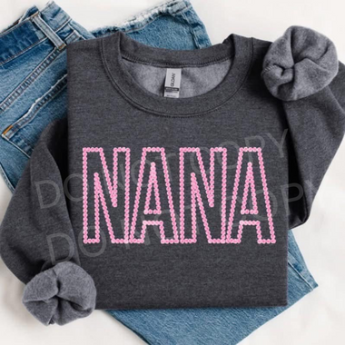 NANA Rosette Pink DTF Transfer