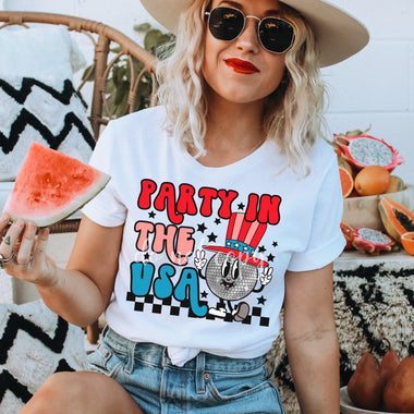 Party in the USA Screen Print High Heat Transfer W14
