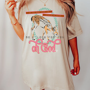 Long for God Screen Print Transfer U4