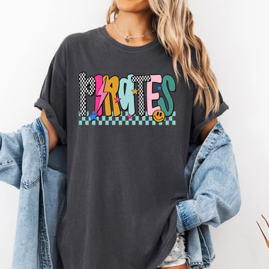 Pirates Mix Print Preppy Mascot DTF Transfer