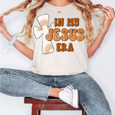 In my Jesus Era Screen Print High Heat Transfer I18