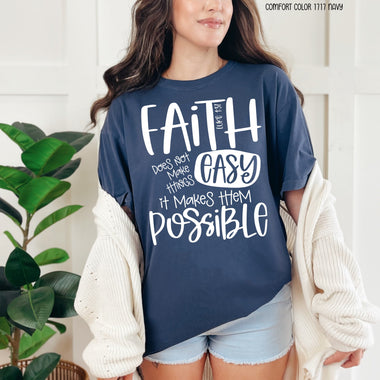 Faith Makes Things Possible Screen Print Transfer T116