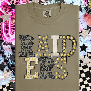 Neutral Marquee Mascot Raiders DTF Transfer