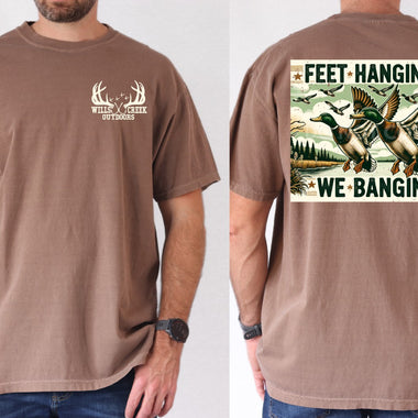 Feet Hangin' We Bangin' Wholesale Tee (front & back)