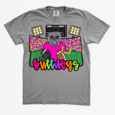Neon Stadium Mascot Wholesale Tee