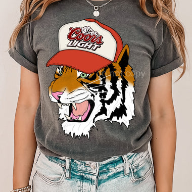 Western Hat Tiger Screen Print Transfer R20