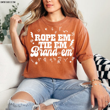 Rope em Tie em Brand em Screen Print Transfer T66