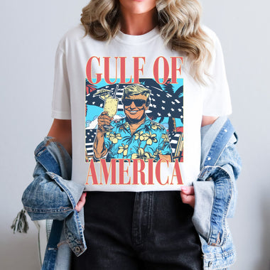 Gulf of America Tropical Drink Trump Wholesale Tee