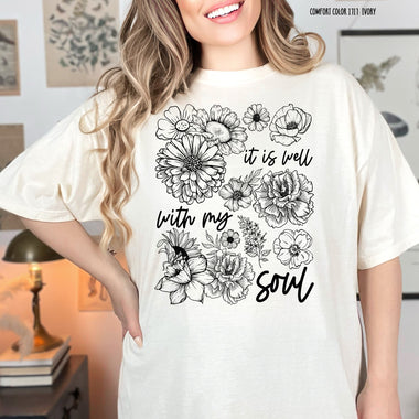 It is Well Screen Print Transfer K19