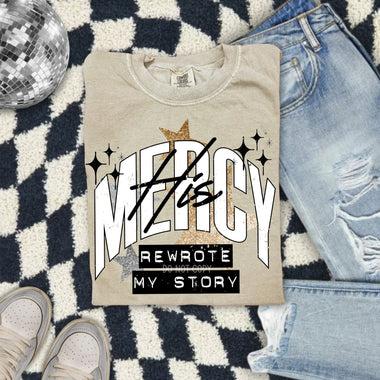 His Mercy Rewrote my Story Wholesale Tee