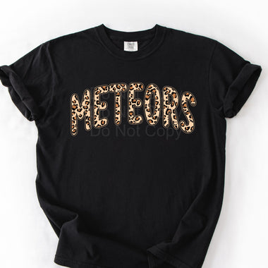 Meteors Leopard Print Mascot DTF Transfer (E)