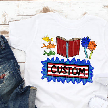 Custom Listing Reading DTF Transfer (leave name in the note)