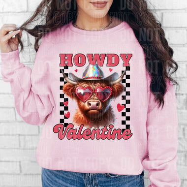 Howdy Valentine DTF Transfer