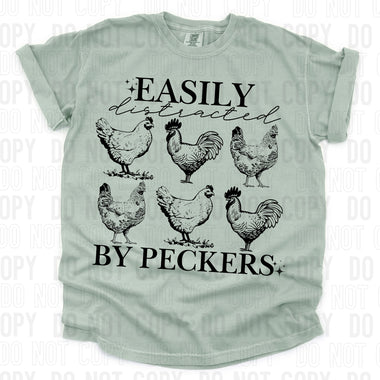 Easily Distracted by Peckers Single Color Screen S27