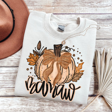 Mamaw Fall Glitter Pumpkin DTF Transfer (SDD)