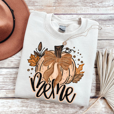 Meme Fall Glitter Pumpkin DTF Transfer (SDD)