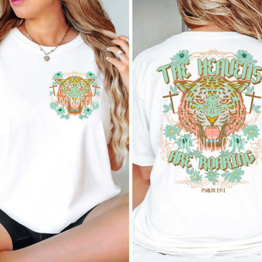 Heavens are Roaring Front and Back Screen Print Transfer A11