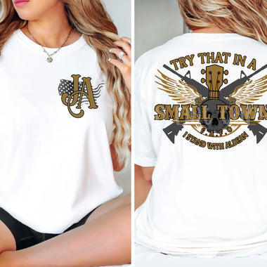 Try That Front & Back Screen Print High Heat Transfer WS