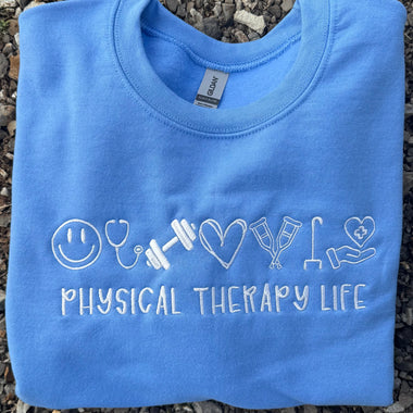 Physical Therapy Life Wholesale Embroidered Sweatshirt