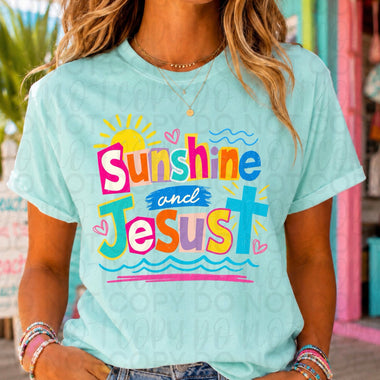 Sunshine and Jesus DTF Transfer (UAC)