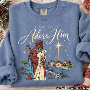 O Come Let Us Adore Him DTF Transfer (UAC-OD)