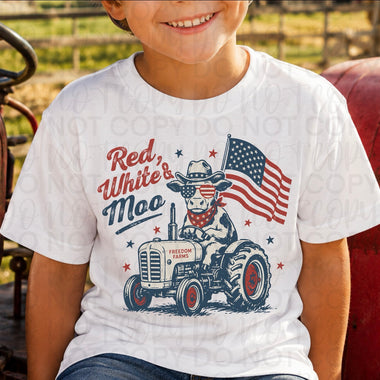 Red, White and MooDTF Transfers (UAC)
