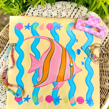 Angel Fish with Stripes DTF Transfer (CC)
