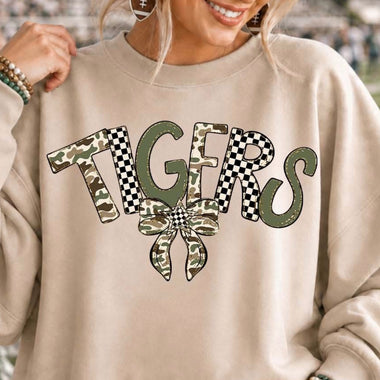 Green Camo Tigers DTF Transfer (S&G)