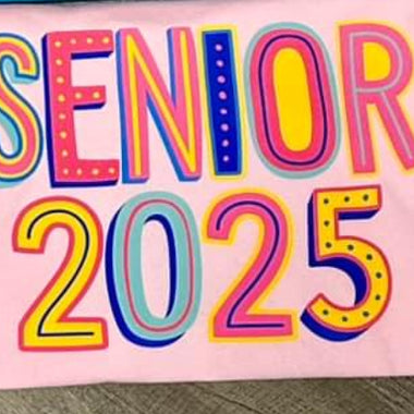 Colorful SENIOR 2025 DTF Transfer