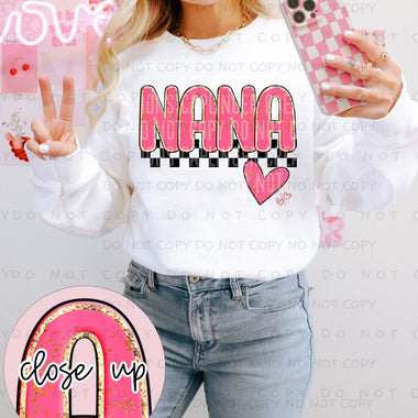 Nana in Pink DTF Transfer