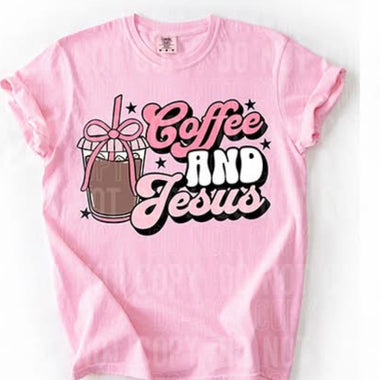 Coffee and Jesus DTF Transfer