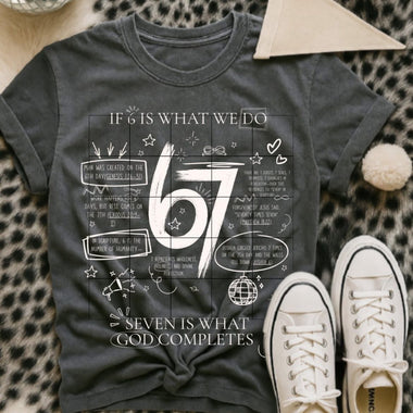 Seven is What God Completes Wholesale Tee (DTF Printed)