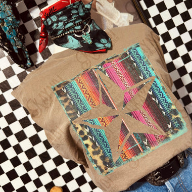 Serape Star Cutout DTF Transfer (KD)
