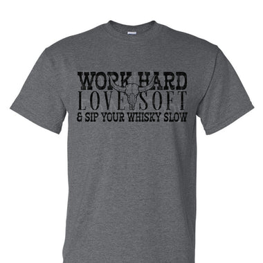 Work Hard, Love Soft DTF Transfer